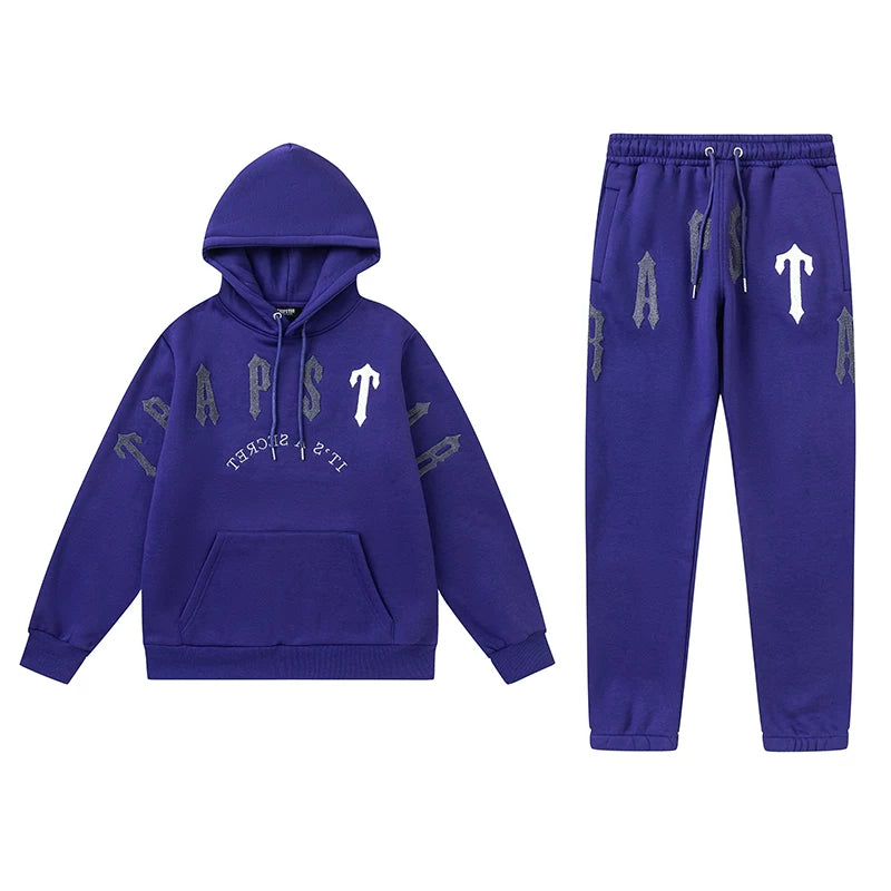 Trapstar Towel Embroidered Letter Hooded Casual Set