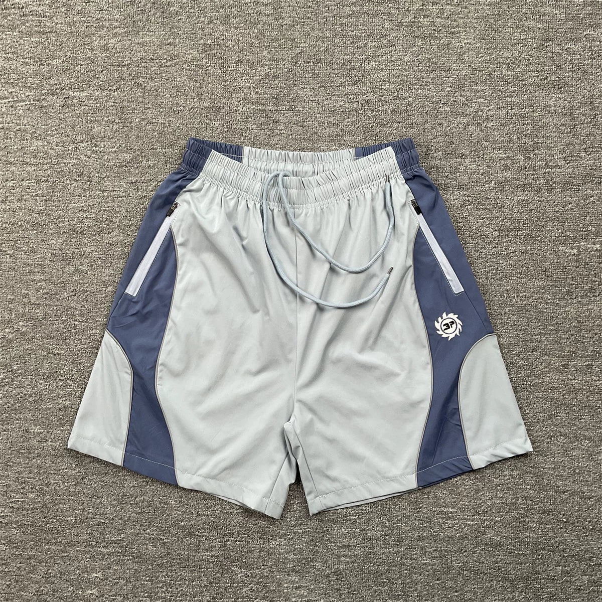 Broken Planet Color-Contrast Plaid Jogging Shorts