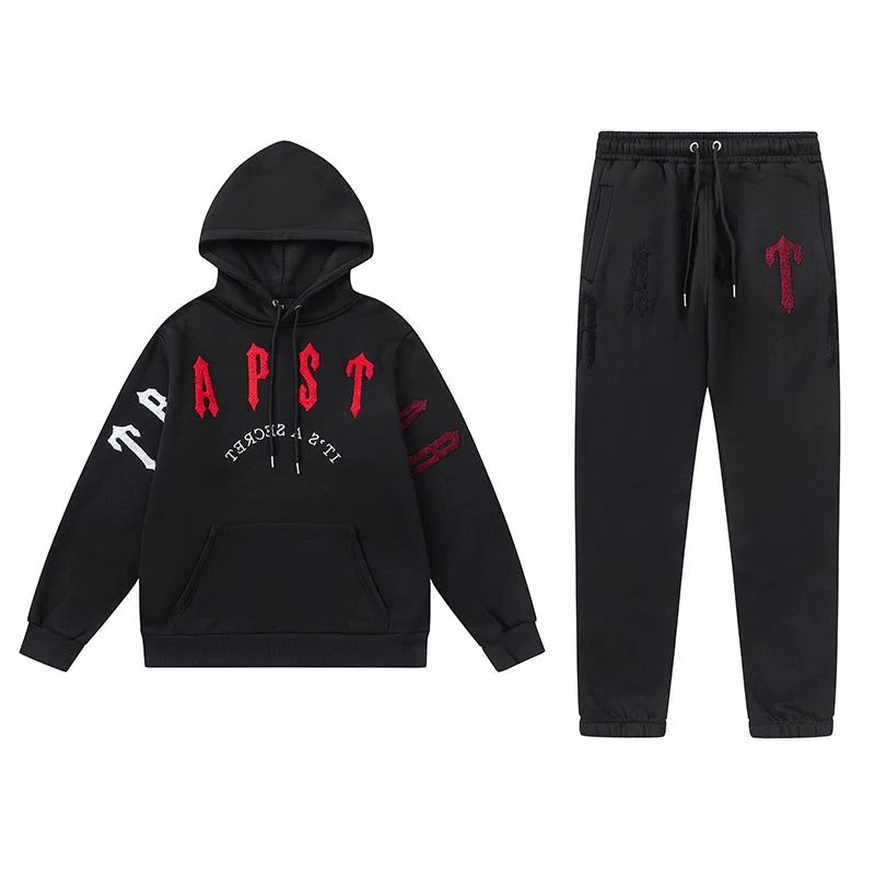 Trapstar Towel Embroidered Letter Hooded Casual Set