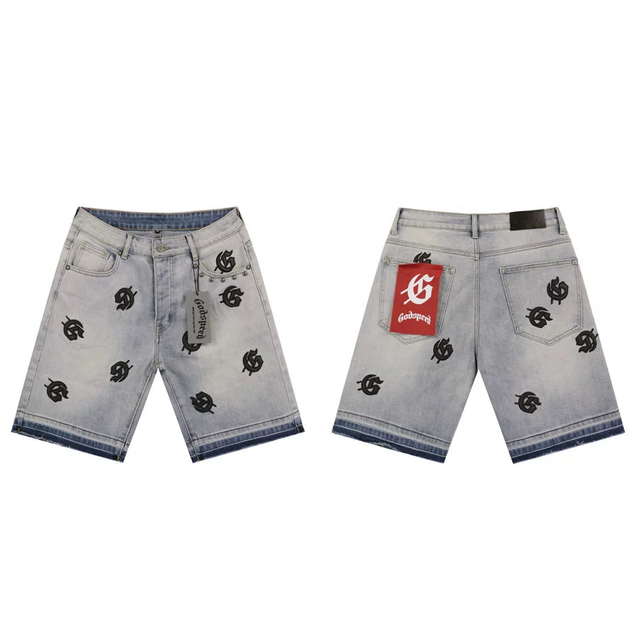 Godspeed Washed Dressed Denim Shorts
