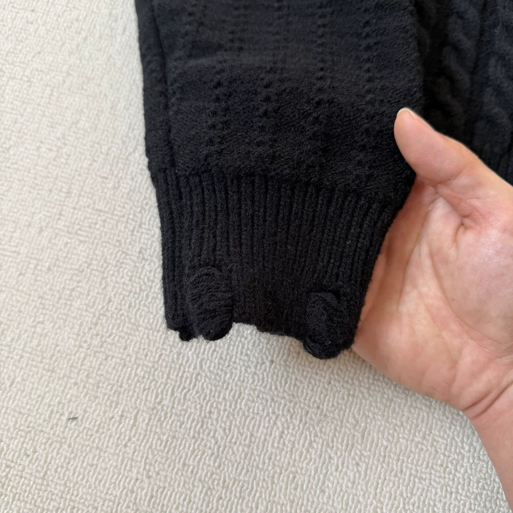 ERD Twisted knit sweater coat