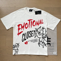MIXED EMOTION Vintage Emotional Closet Graphic T-Shirt (White)