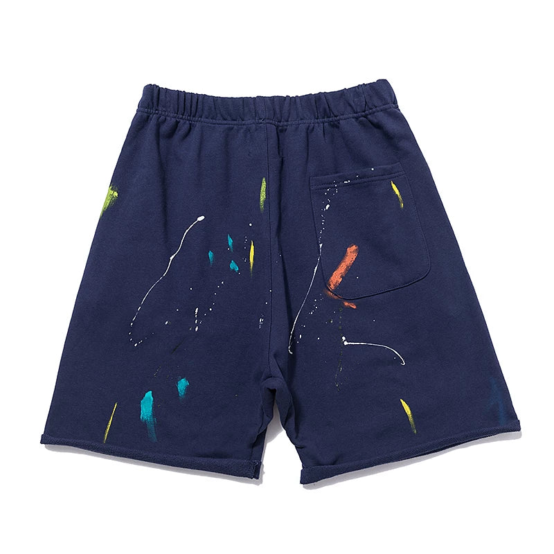 Gallery Dept Splatter Painting Denim Shorts