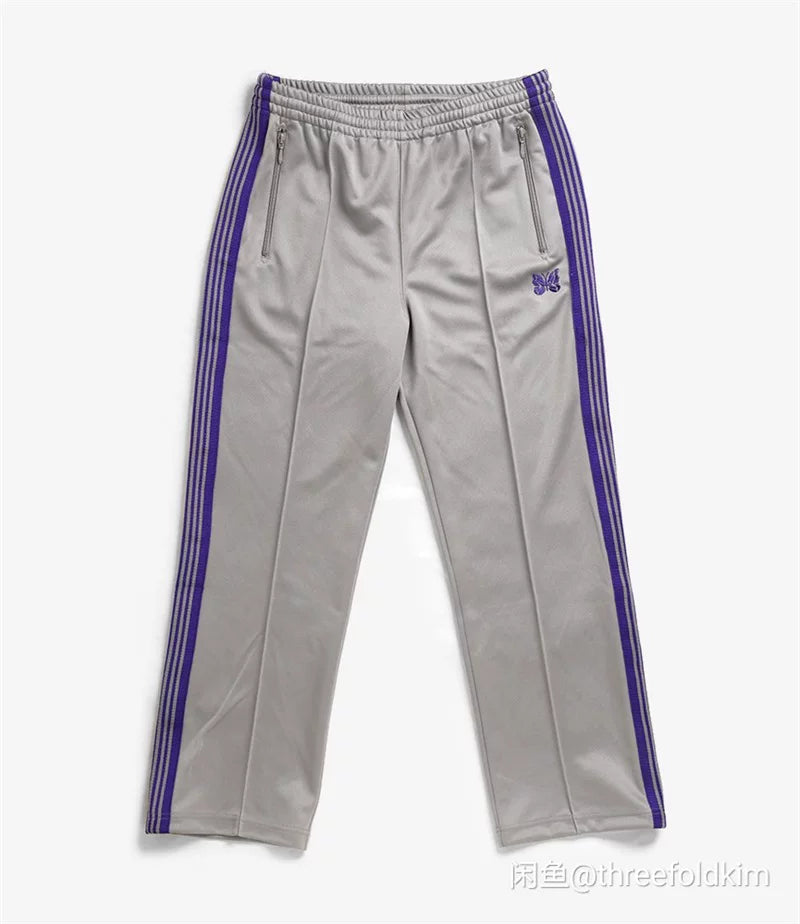 Needles Butterfly Ribbon Straight-Tee Casual Pants