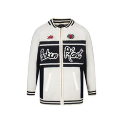Broken planet zip knit sweater jacket