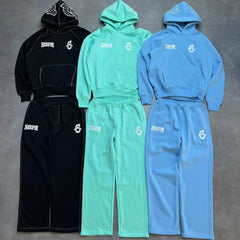 6pm Embroidered Alphabet Hoodie Set