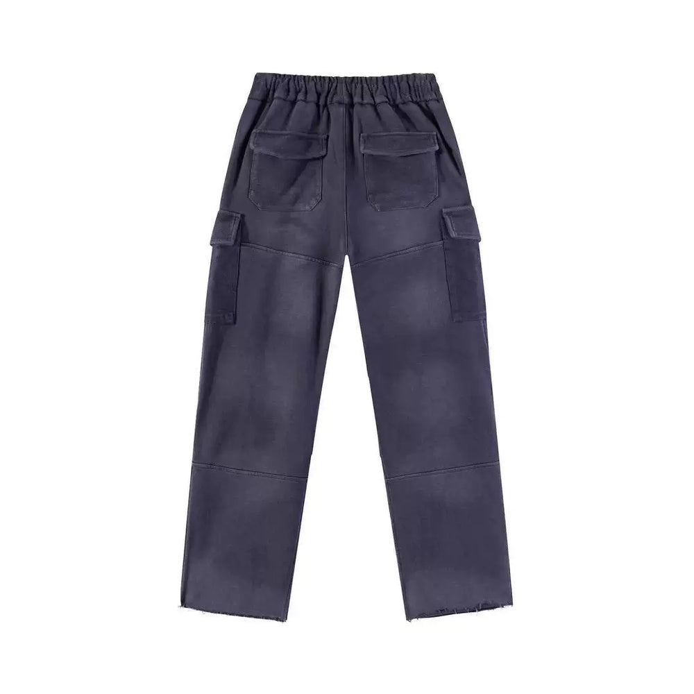 Hide in Hills Washed and Distressed Denim Joggers