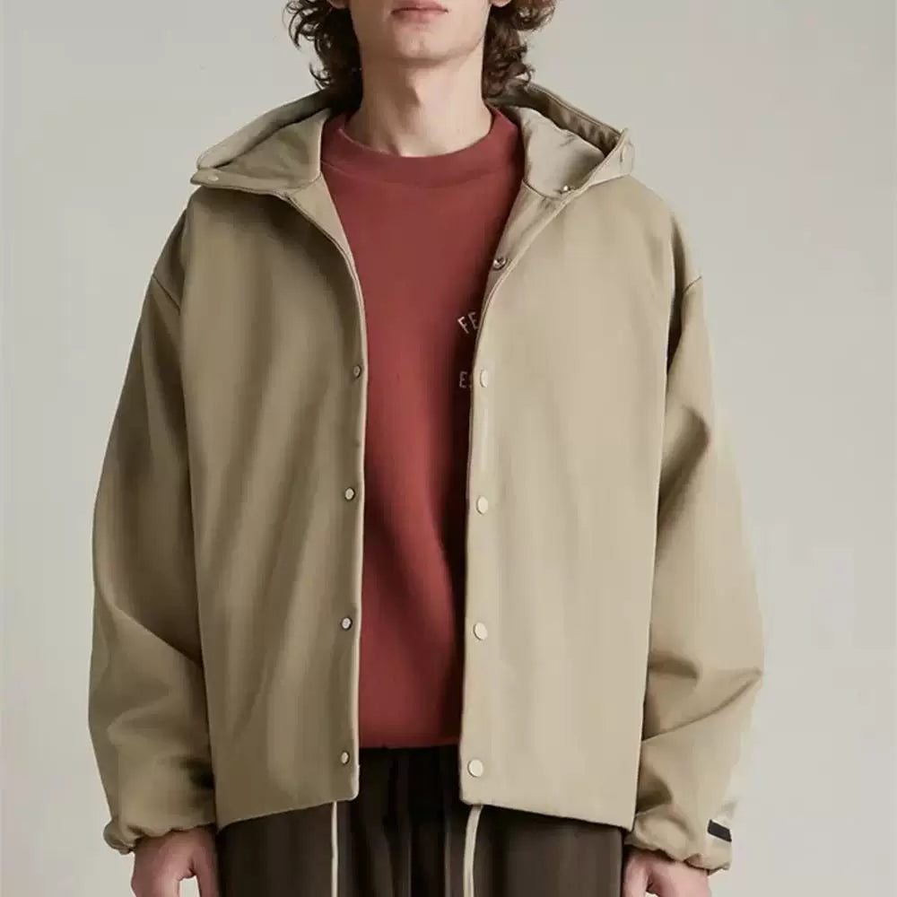FOG polyline ESSENTIALS hooded cloth embroidered coat