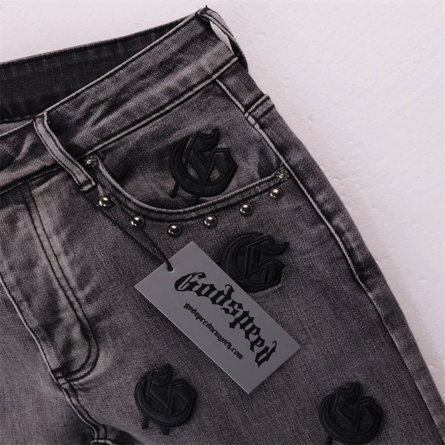 Godspeed Washed Dressed Denim Shorts