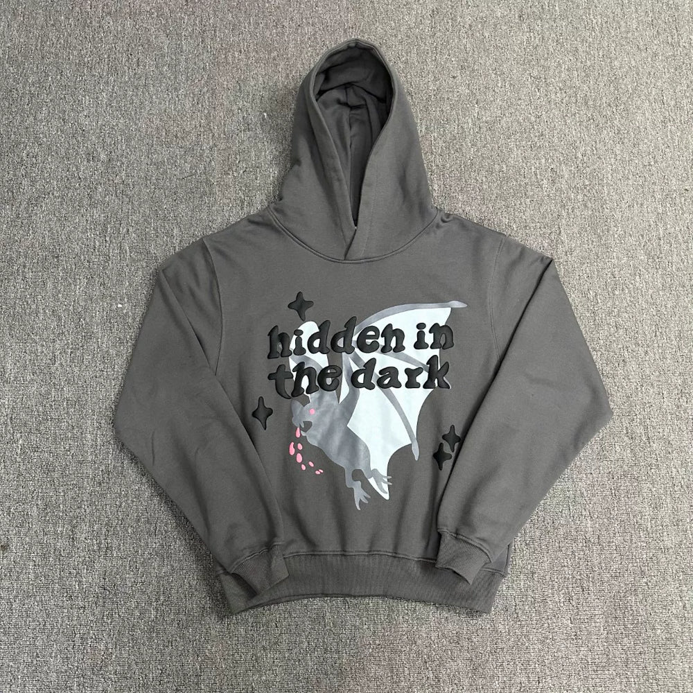 Broken planet Hooded sweatshirt set with puff print