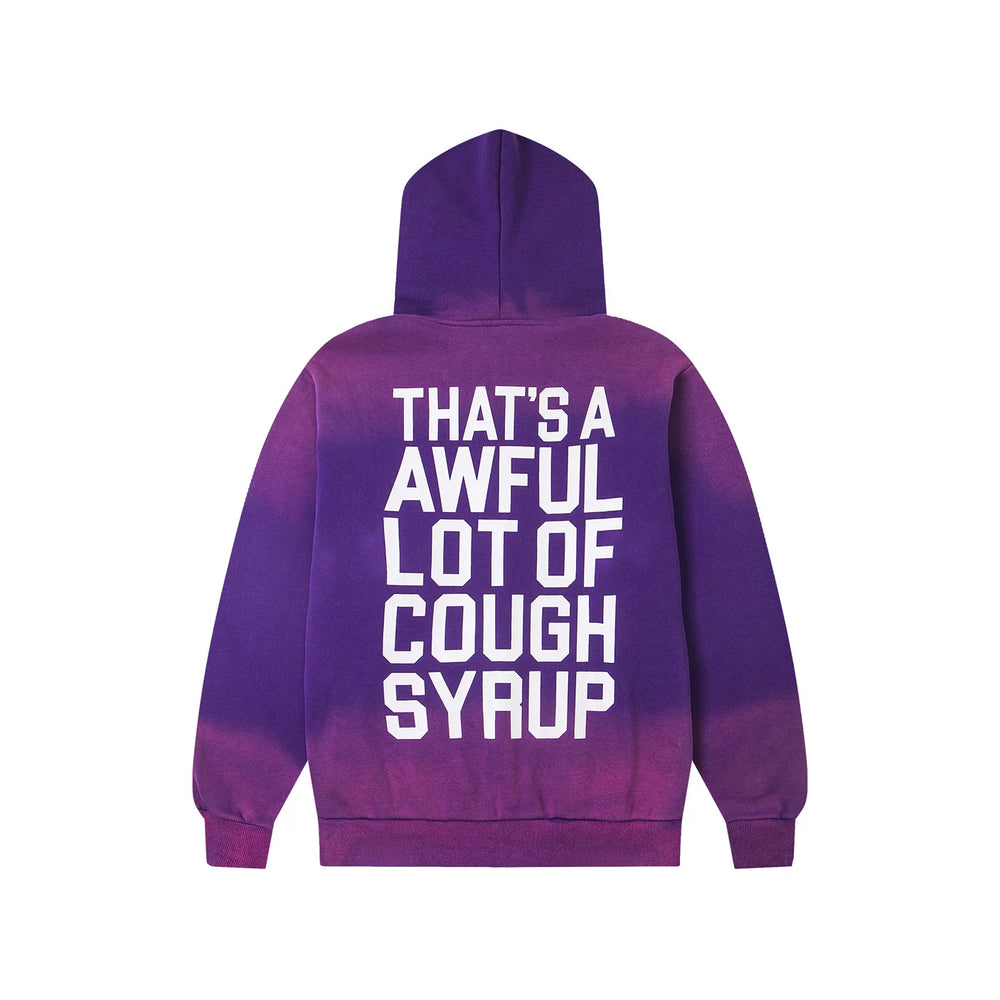 That's A AWFUL LOT OF COUGH SYRUP letter print casual set