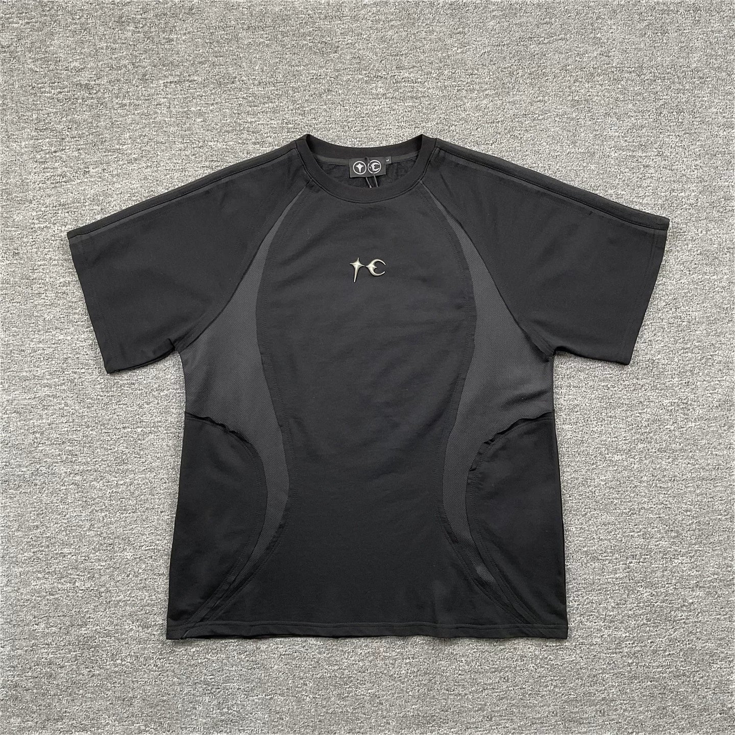THUG CLUB Sports Function Style Stitching Short Sleeve Set