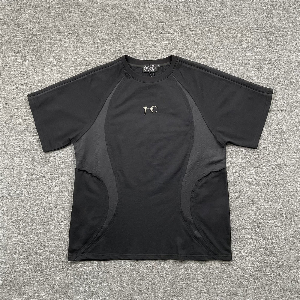 THUG CLUB Sports Function Style Stitching Short Sleeve Set