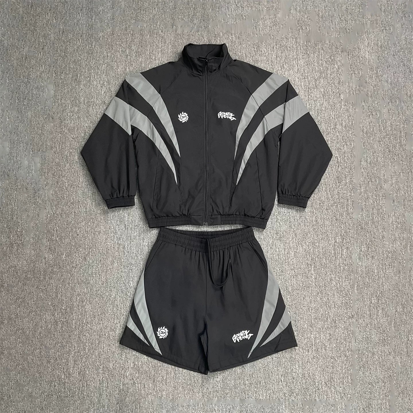 Broken planet American-style functional reflective sports suit