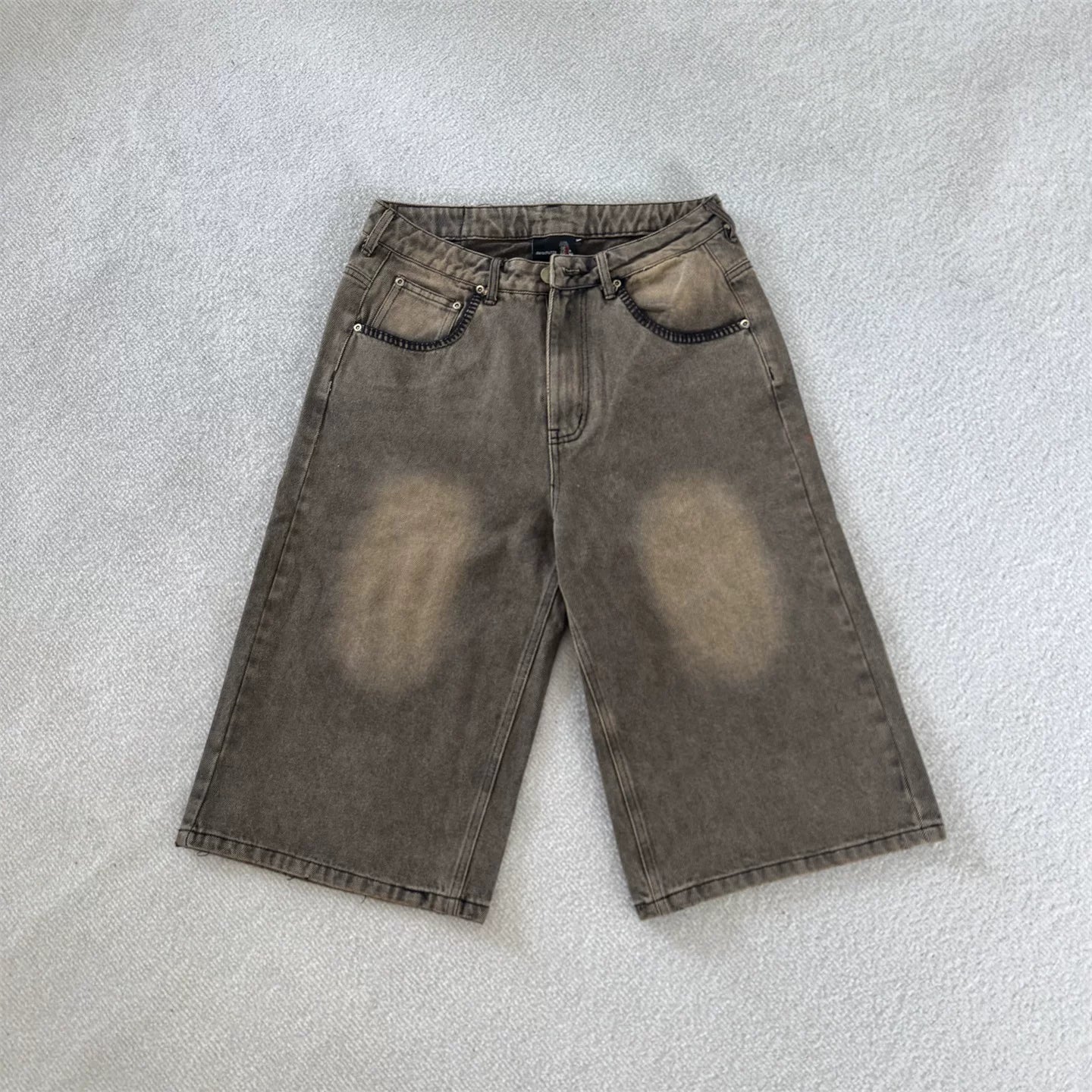 Derschutze Vintage Embroidered Denim Pants