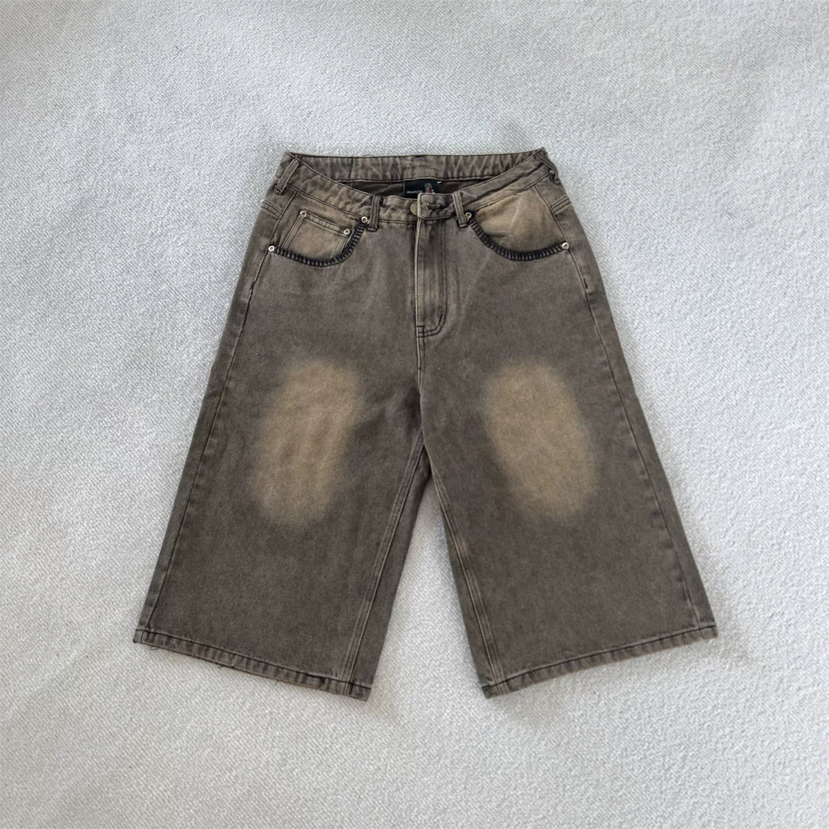 Derschutze Vintage Embroidered Denim Pants