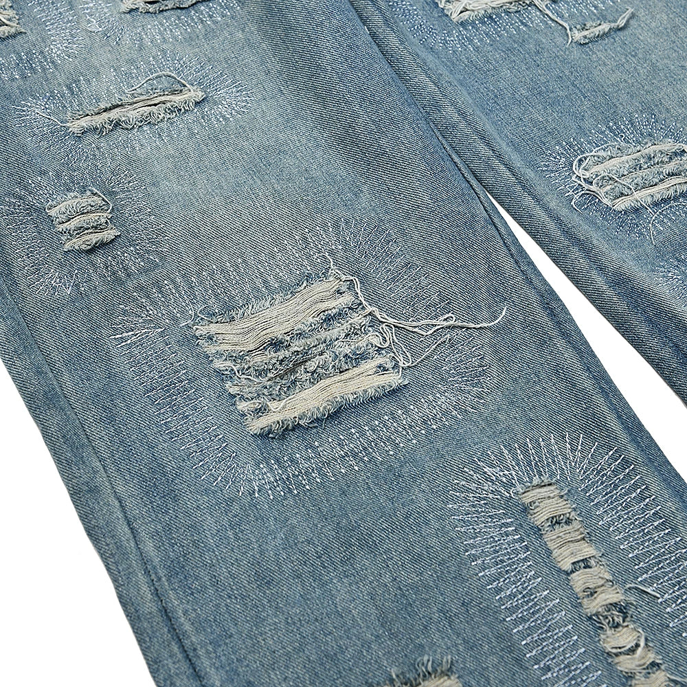 Gallery Dept washed distressed jeans