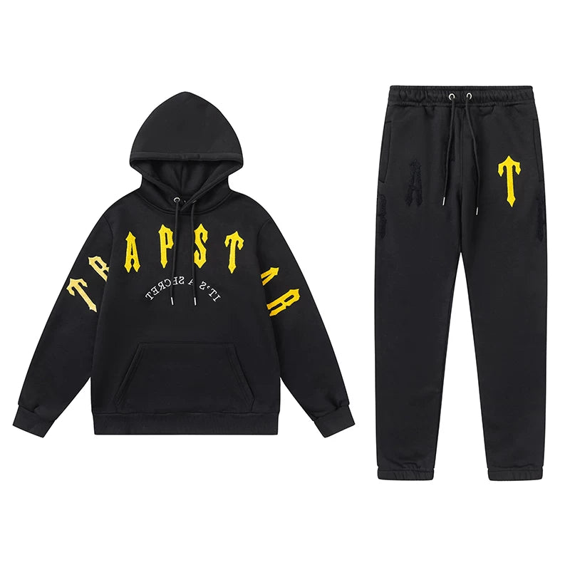Trapstar Towel Embroidered Letter Hooded Casual Set