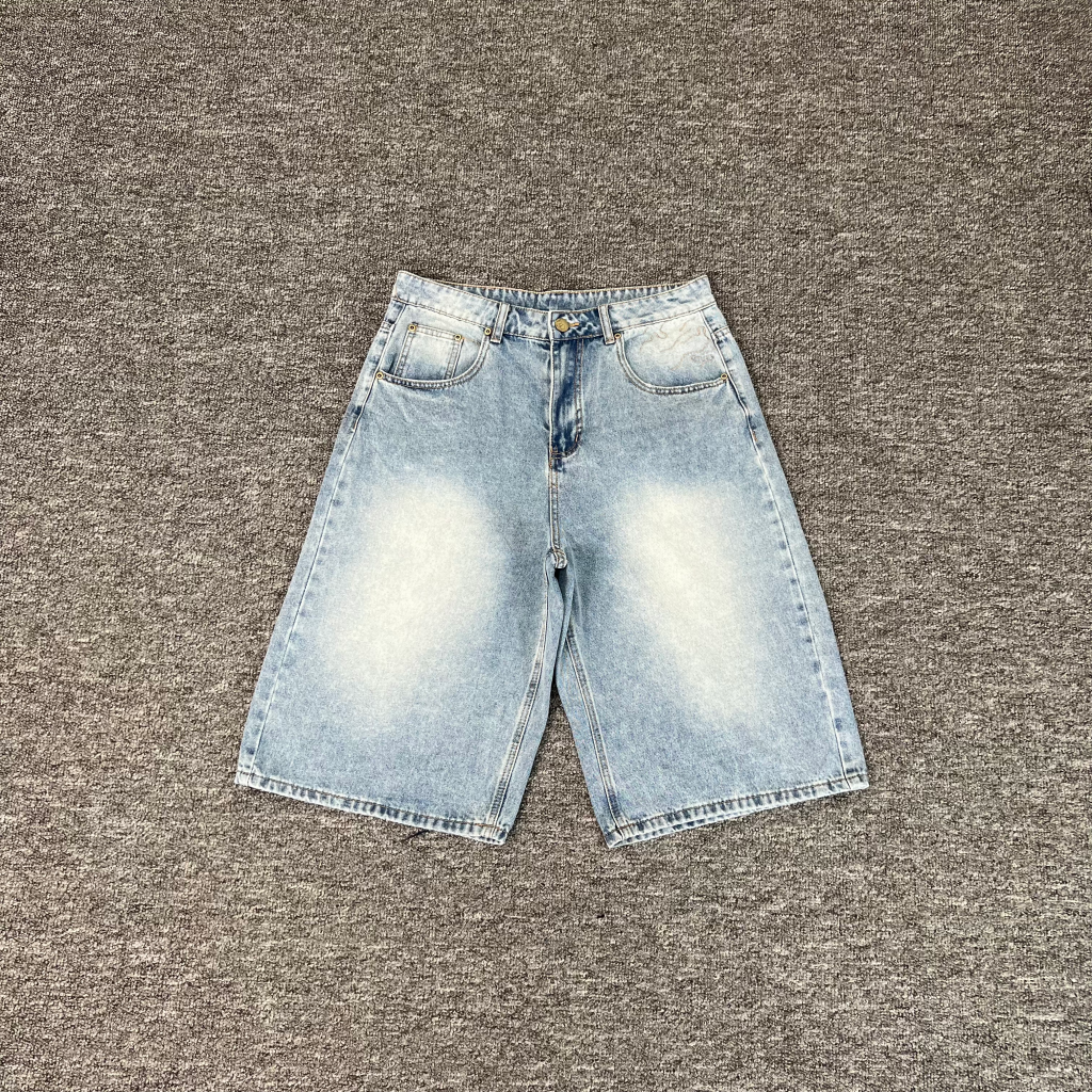 Derschutze Yasmin V3 Jorts Blue Updated Fit Embroidered Jeans