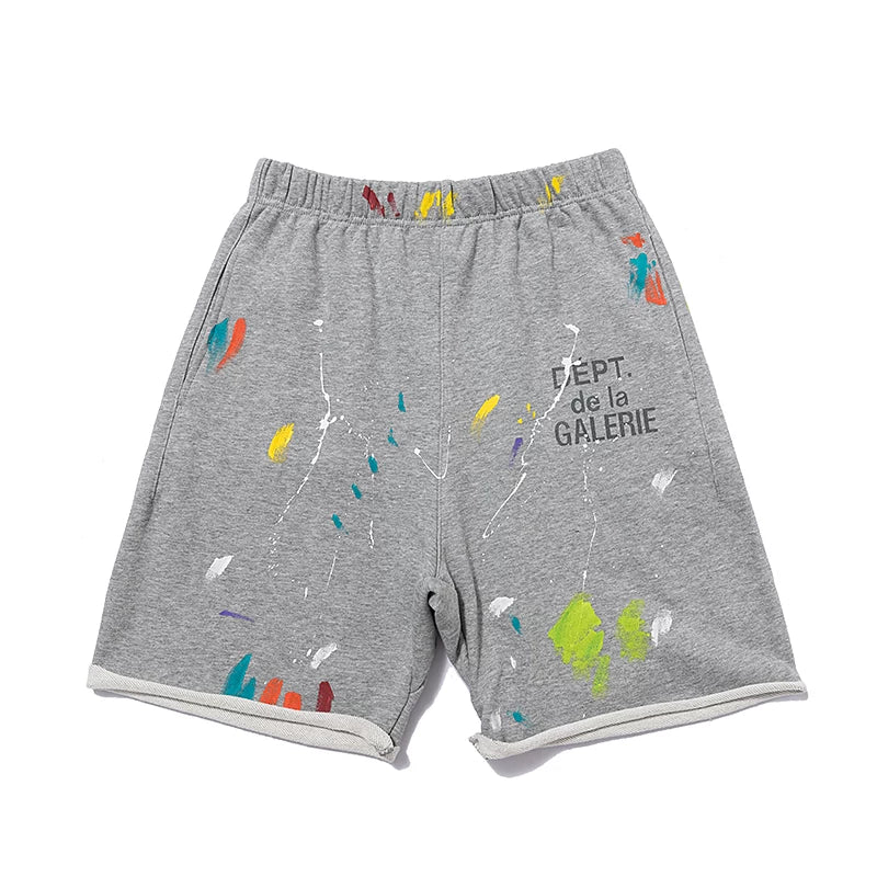 Gallery Dept Splatter Painting Denim Shorts
