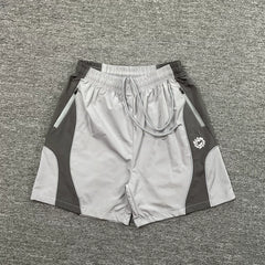 Broken Planet Color-Contrast Plaid Jogging Shorts