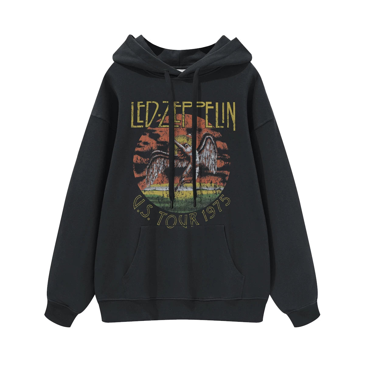 Led Zeppelin齐伯林飞艇摇滚乐队pink floyd涅槃男女连帽圆领卫衣 (1)
