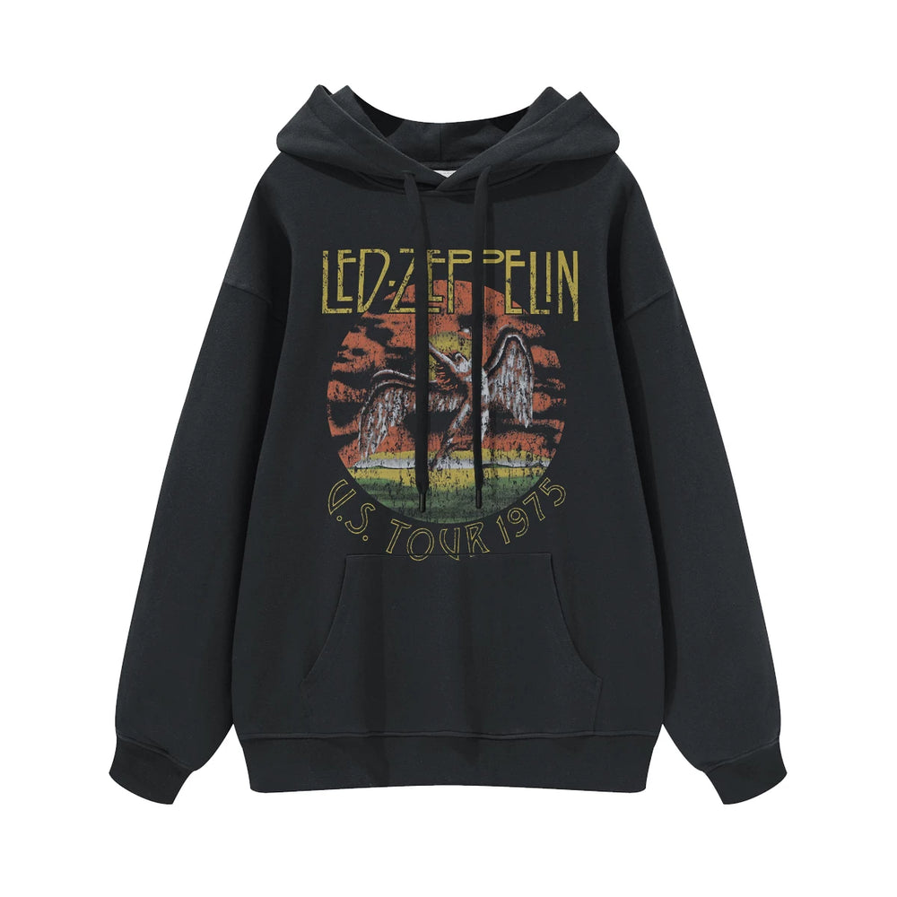 Led Zeppelin齐伯林飞艇摇滚乐队pink floyd涅槃男女连帽圆领卫衣 (1)