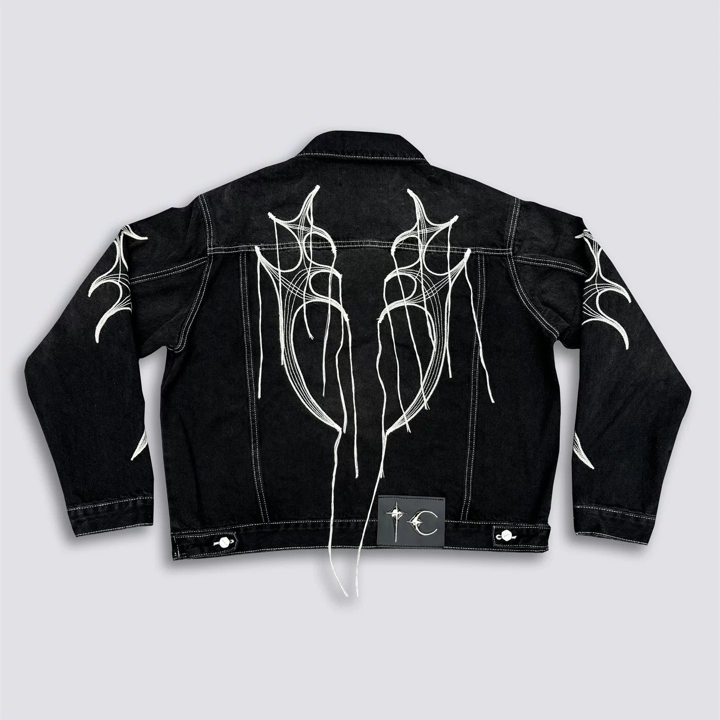 Thug Club Tassel Embroidered Denim Fashion Set