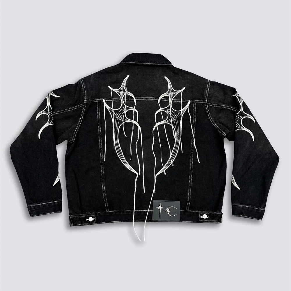 Thug Club Tassel Embroidered Denim Fashion Set