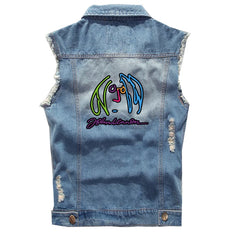 The Beatles, Lennon, retro rock, sleeveless denim vest, vest, vest, denim shirt (2)