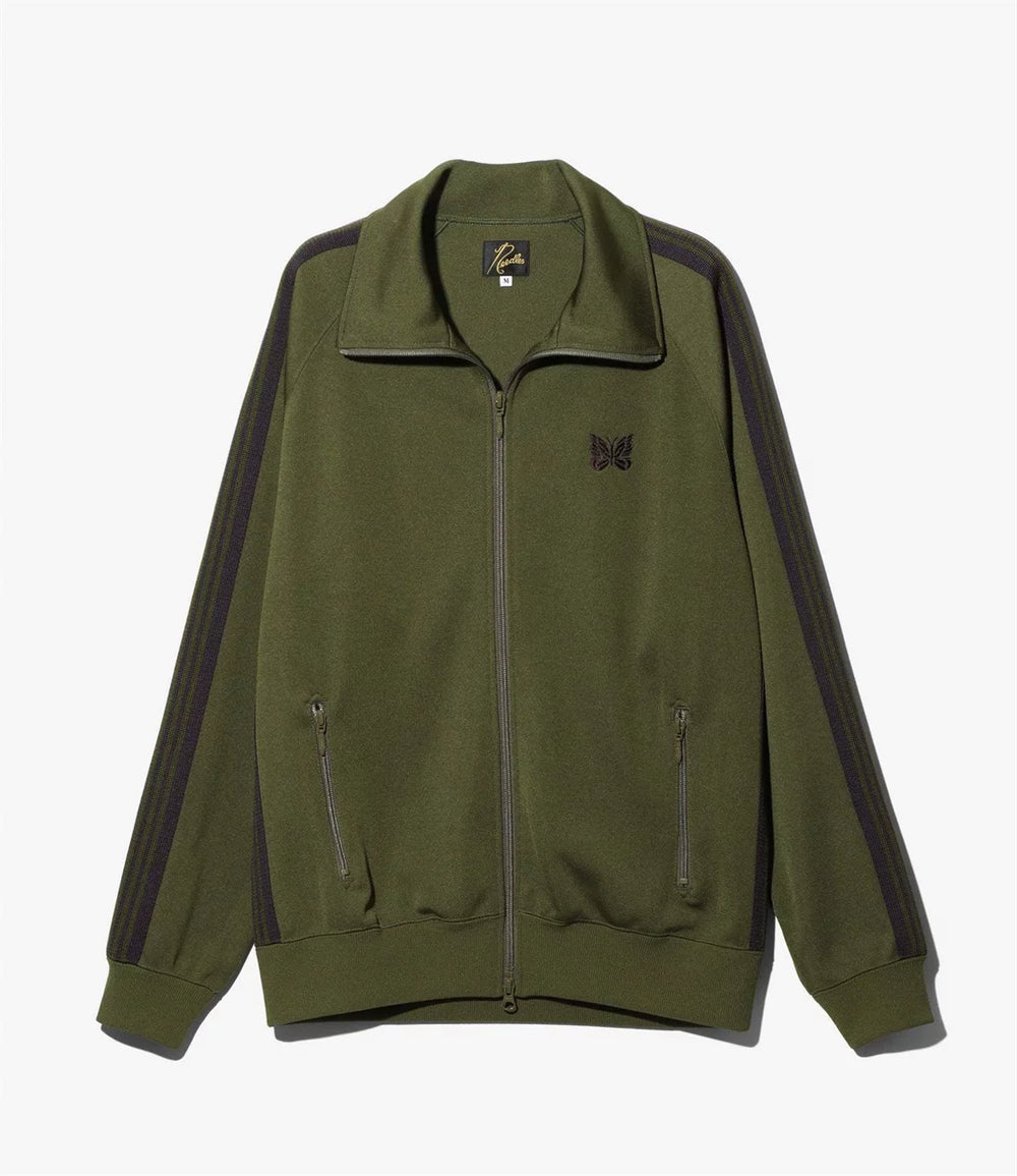 NEEDLES Butterfly Embroidered LOGO Sports Jacket Set Japanese Loose Straight Pants Zipper Jacket for Men and Women (3)