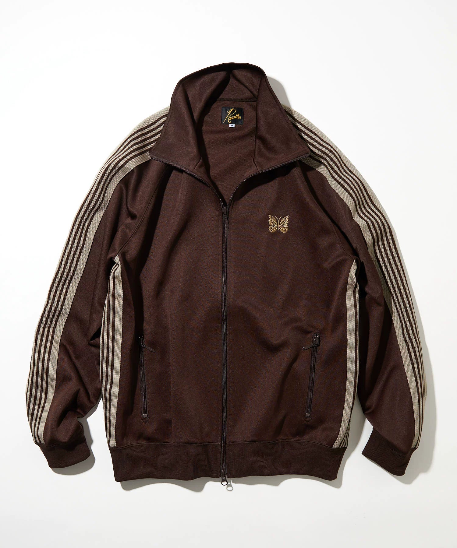 NEEDLES butterfly embroidered LOGO zip jacket