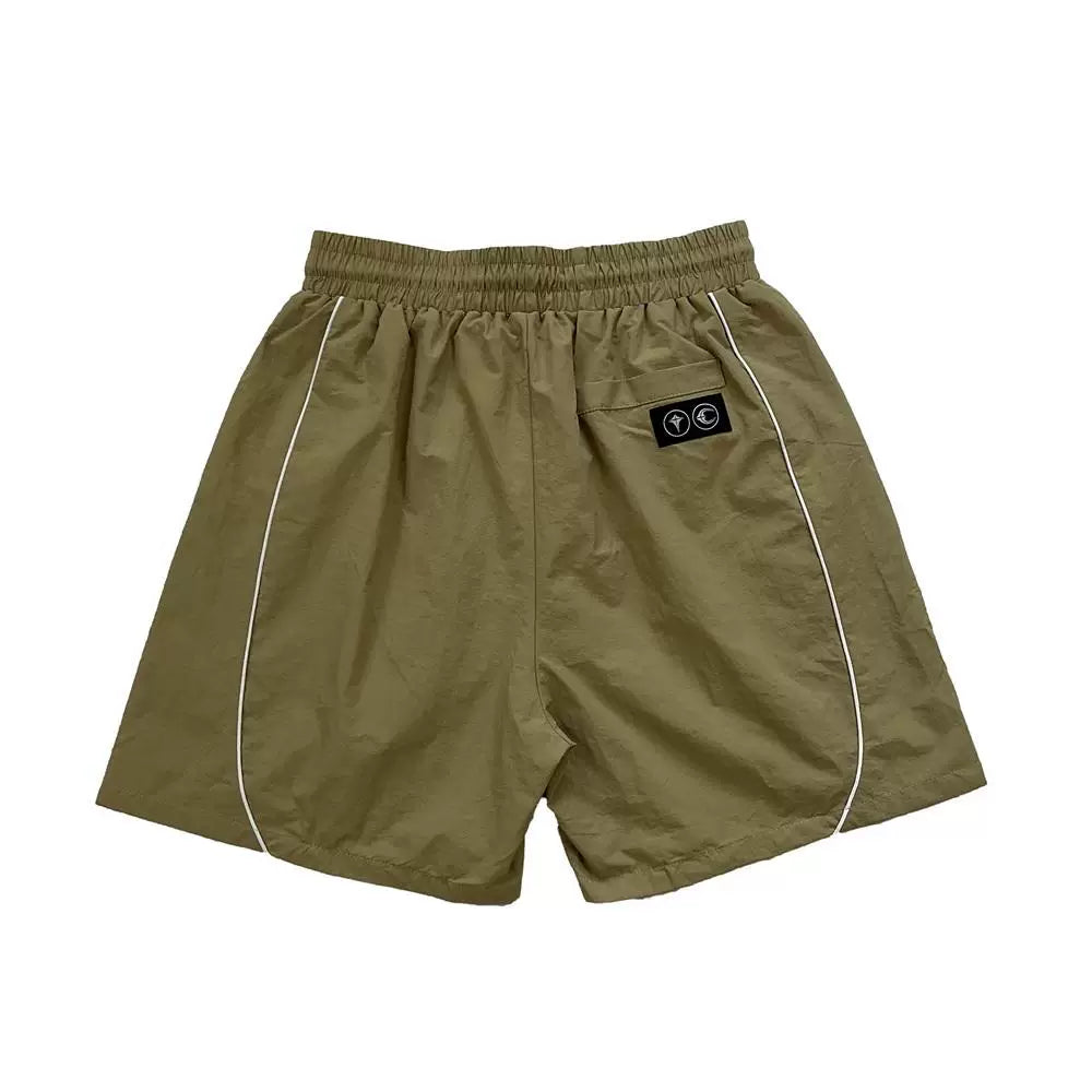 Thug Club Star and Moon Embroidered Casual Shorts