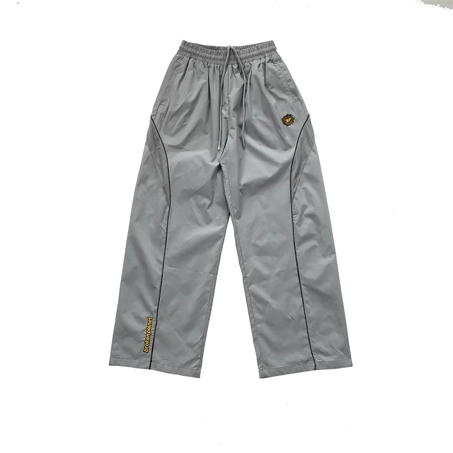 Broken Planet Embroidered Logo Pants Wide-leg Pants