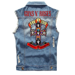 Spring Guns N 'Roses punk dark rocking sleeveless denim vest, vest, vest, denim shirt (2)