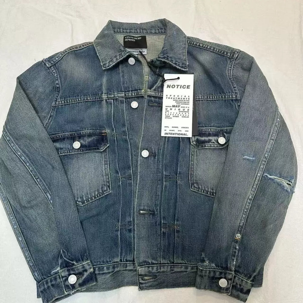 ERD washed spoiled denim jacket