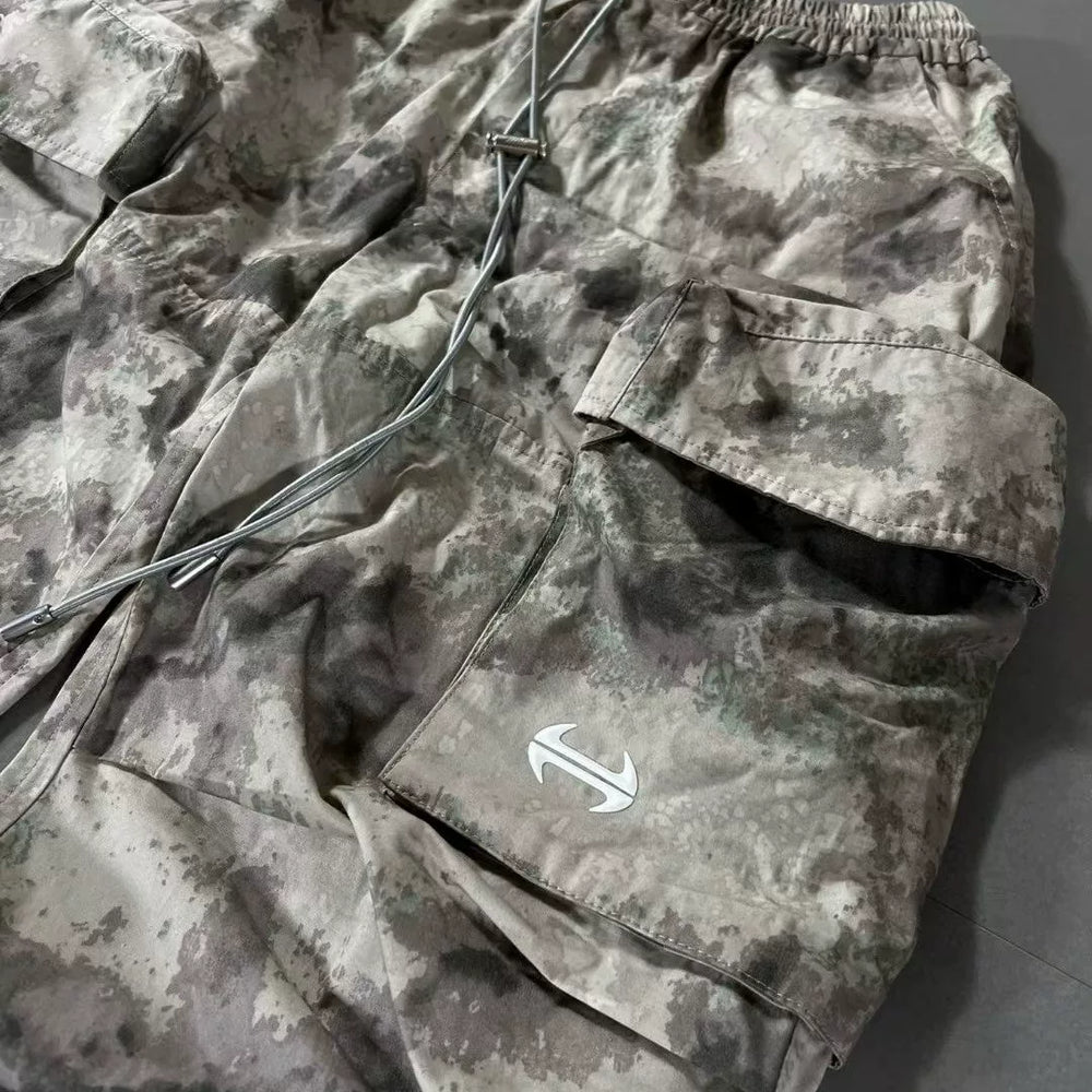 Hide in Hills snow camouflage multi-pocket overalls