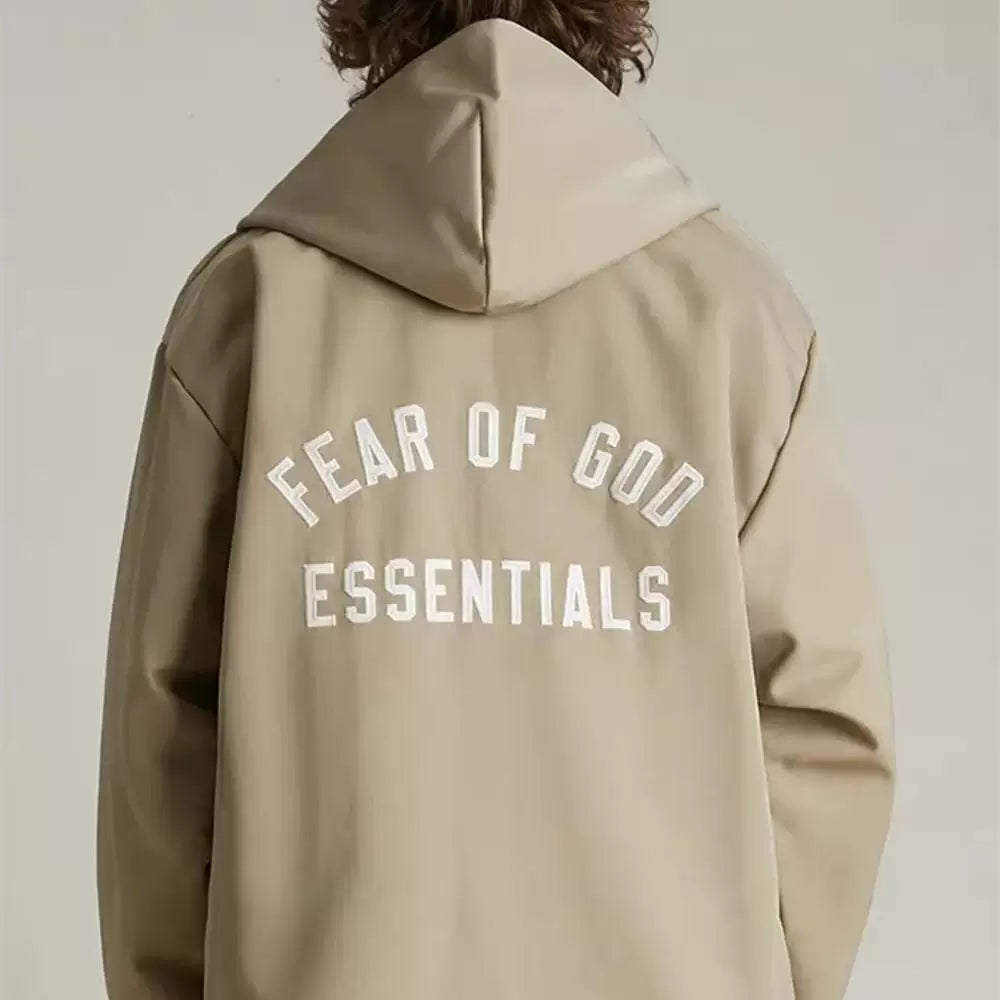 FOG polyline ESSENTIALS hooded cloth embroidered coat