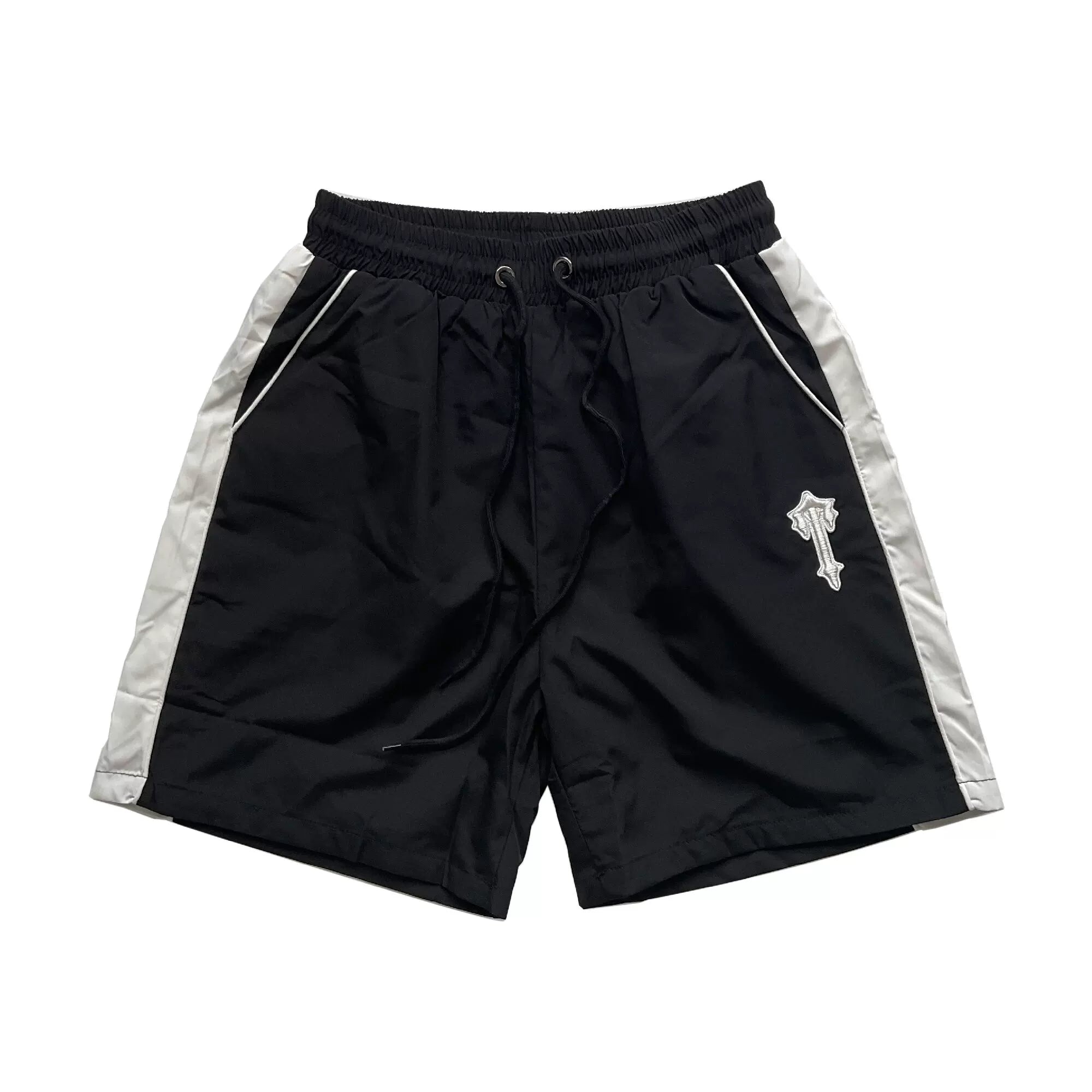 Trapstar Embroidered Casual Striped Shorts
