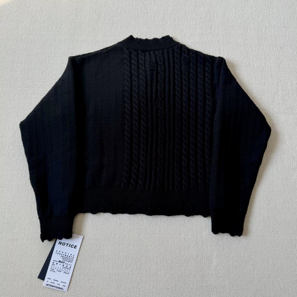 ERD Twisted knit sweater coat