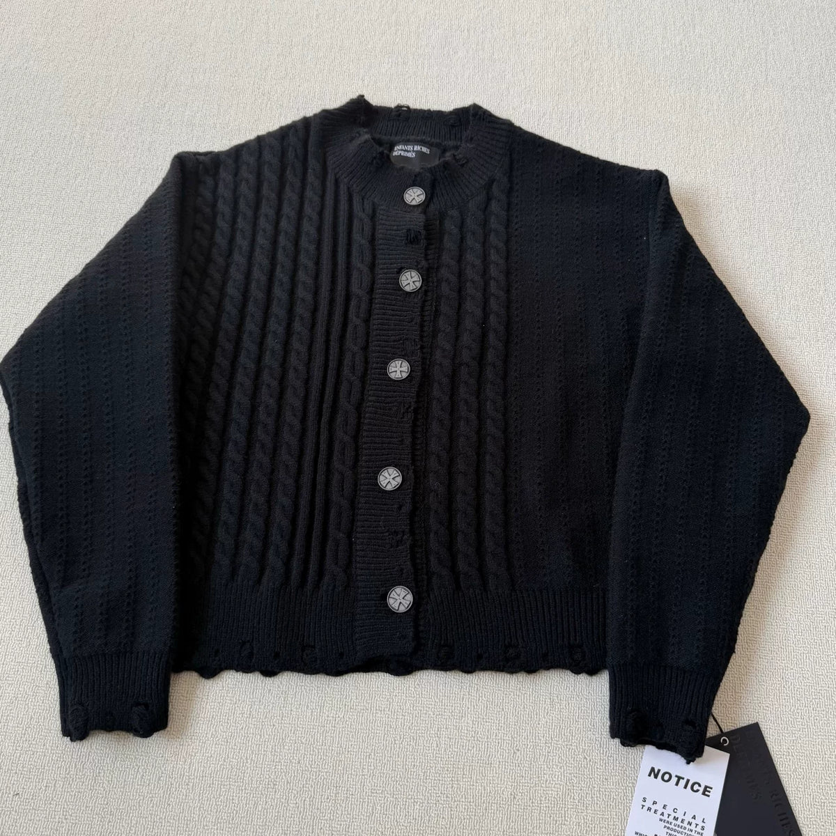 ERD Twisted knit sweater coat