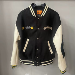 Thug club Rivet Metal LOGO Short Bomber Jacket
