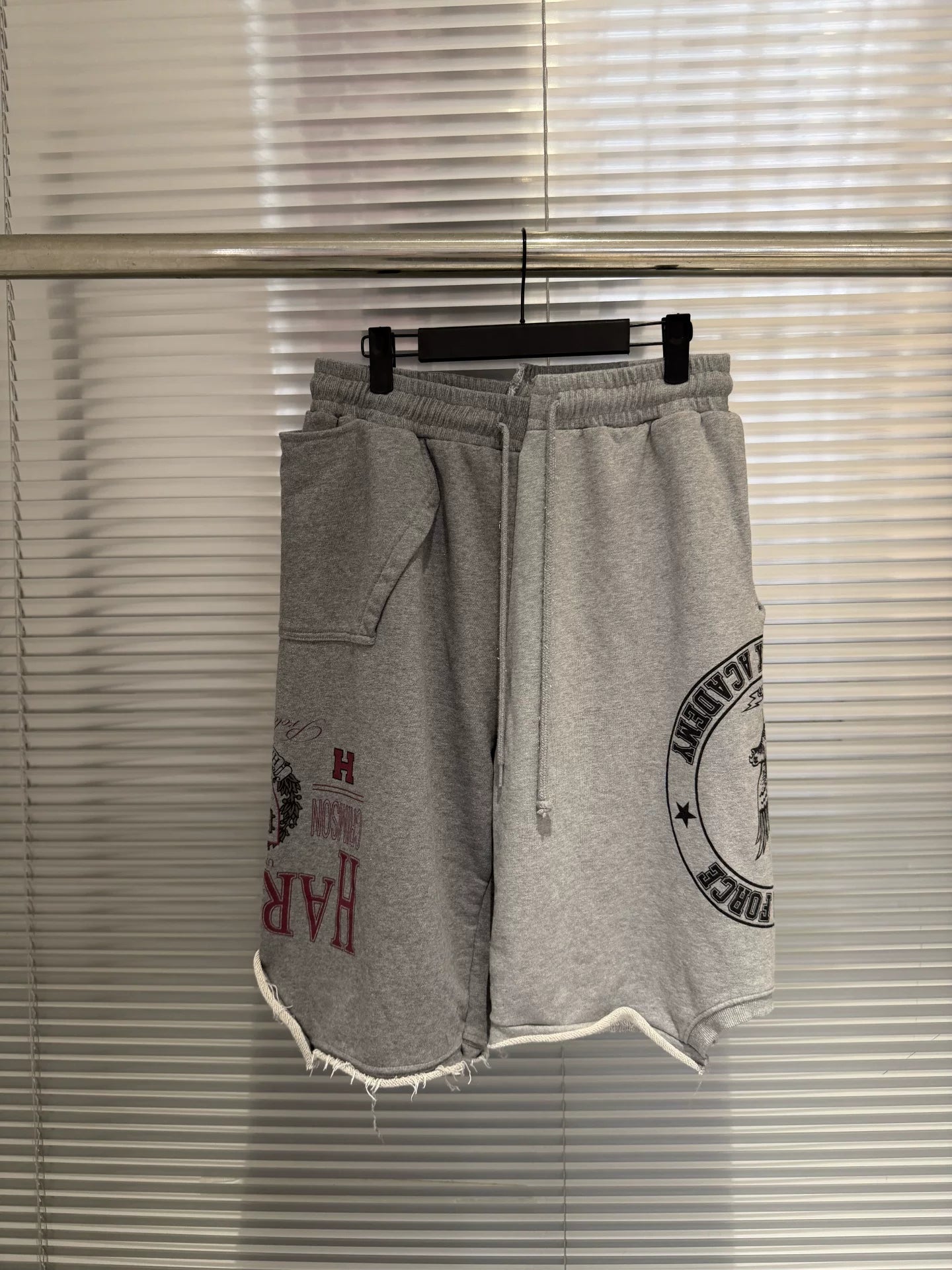 Protocol Index Casual Patchwork Letter Print Shorts