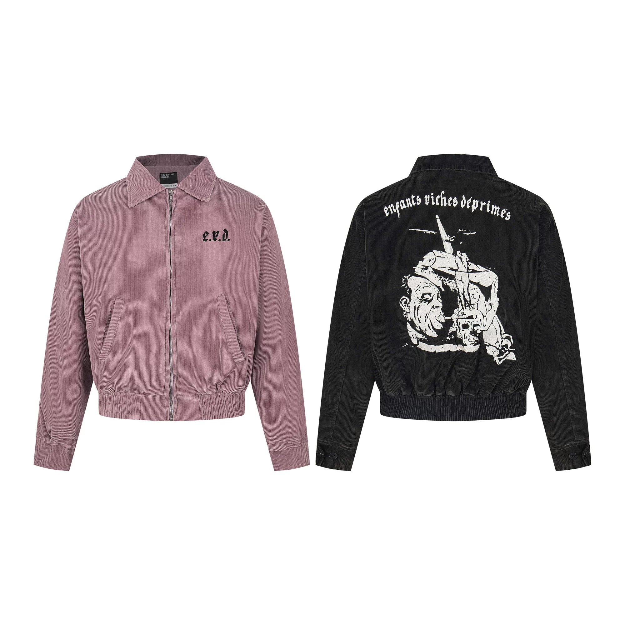 ERD heavy embroidery retro loose casual coat
