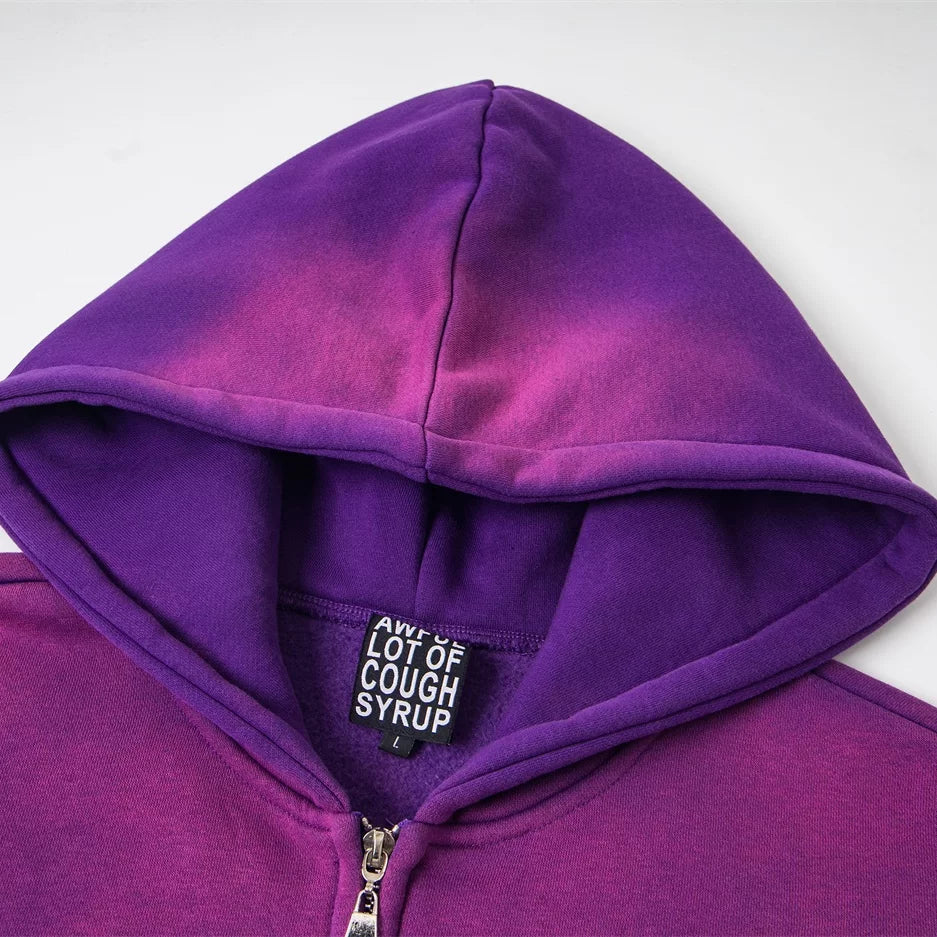 That's A AWFUL LOT OF COUGH SYRUP letter print casual set