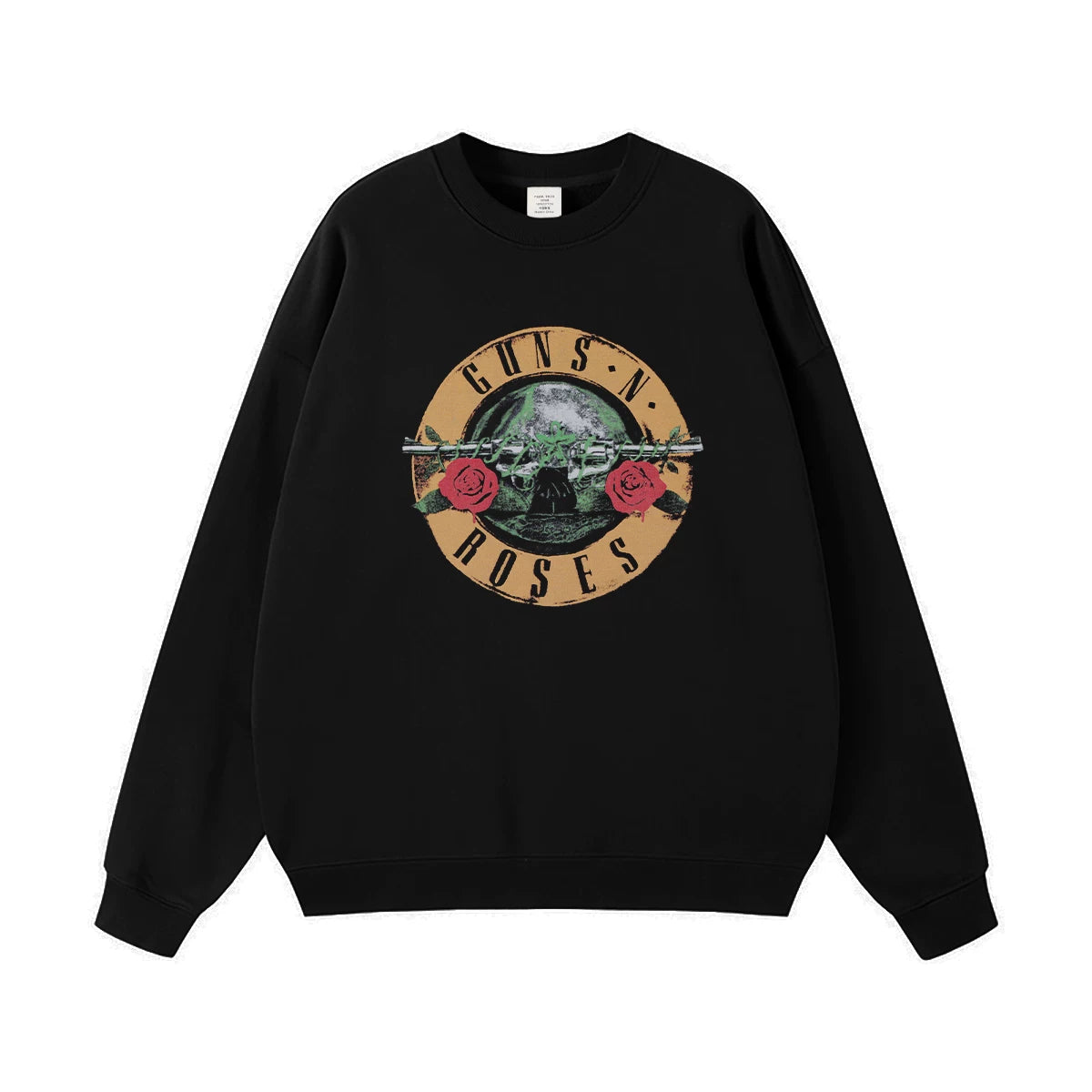 Guns n Roses Rock Band American Street Men's and Women's Black Grey White Cotton Hooded Round Neck Hoodie (1)