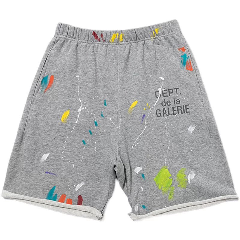 Gallery Dept Splatter Painting Denim Shorts