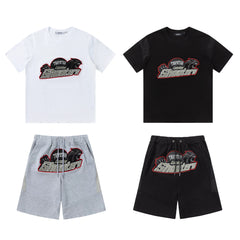 Trapstar Mesh Stitching Panther Towel Embroidered Casual Set