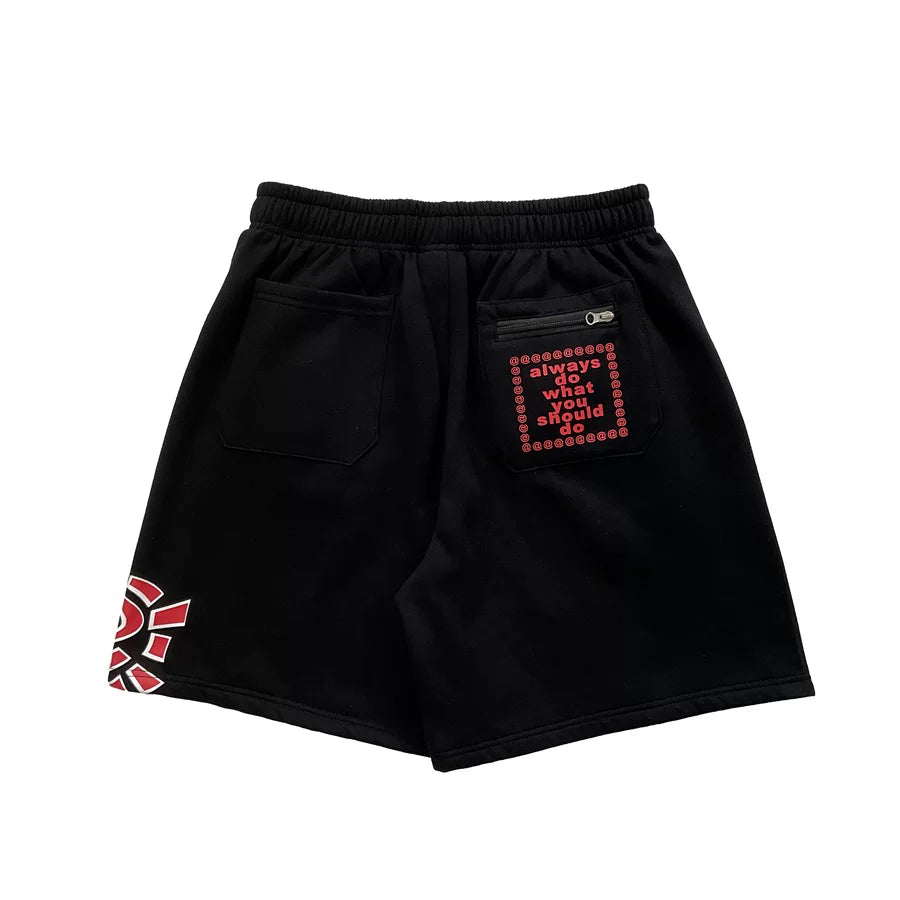 ADWYSD Printed Loose Drawstring Shorts