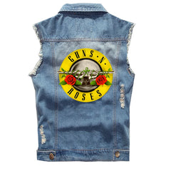 Spring Guns N 'Roses punk dark rocking sleeveless denim vest, vest, vest, denim shirt (4)